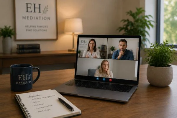 child access mediation Dawlish online meeting.
